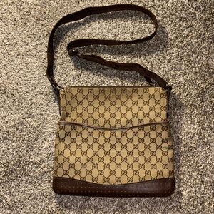 Gucci Brown and Tan Crossbody Bag
